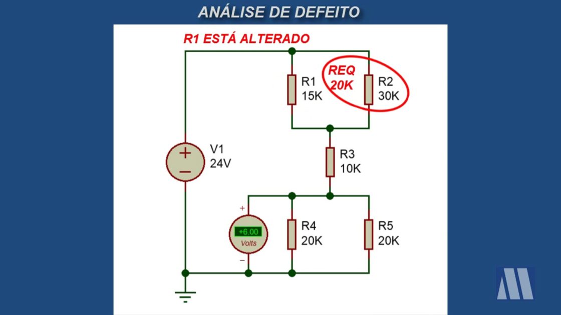 Curso de Análise de Circuitos – aula 2 – Divisor de tensão série paralelo