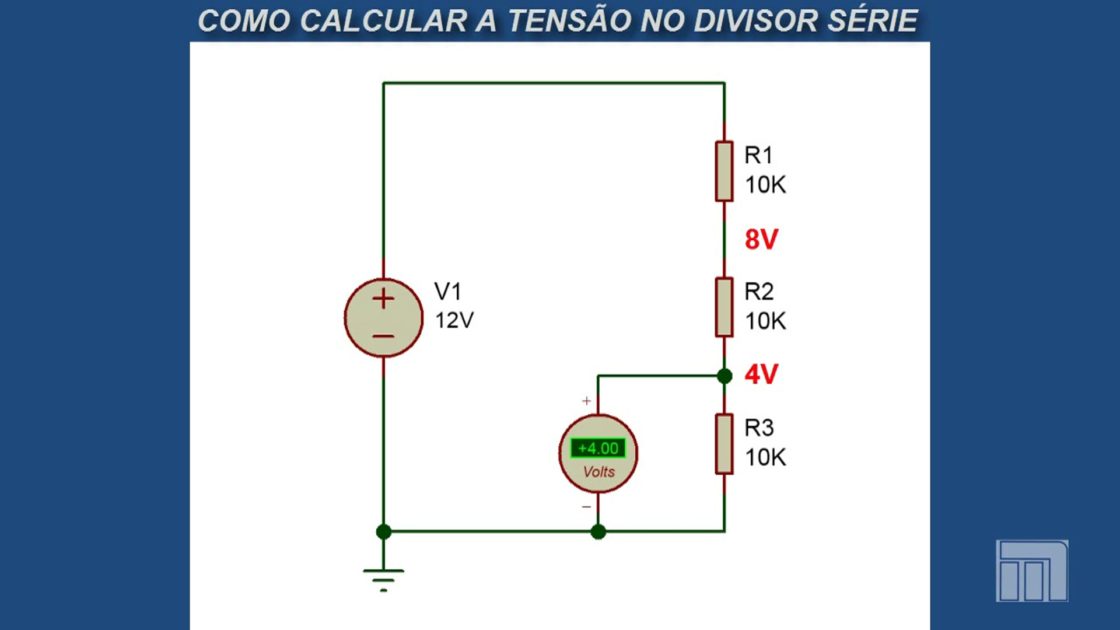 Curso de Análise de Circuitos – Aula 1 – Divisor de tensão série