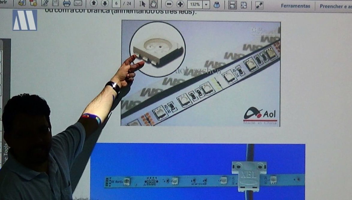 Amostra do curso de TV LED – Led branco
