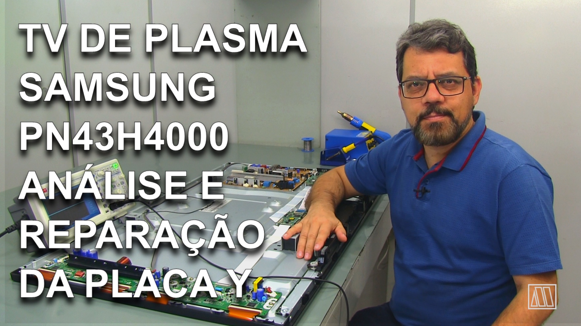 TV de Plasma Samsung PN43H4000 Análise e reparação da placa Y
