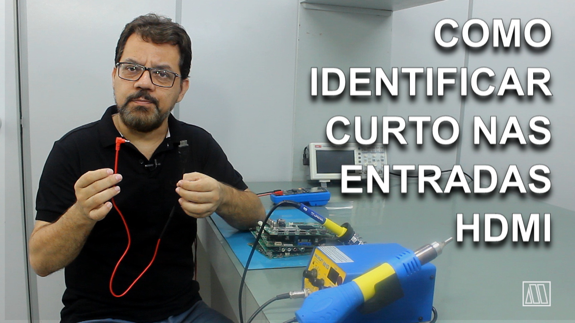 Como identificar curto nas entradas HDMI